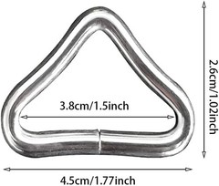 Tookie 10pk Trampoline Triangle Buckle Rings-High Strength Metal Repair Tool