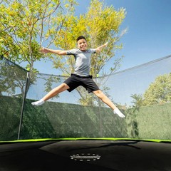 Sportspower Bounce Pro 14 ft Trampoline for Outdoor Use with UV-Resistant Safety