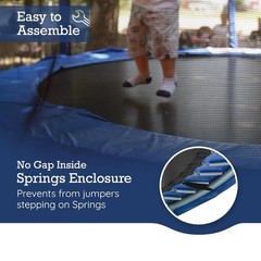 13ft Trampoline Safety Net Replacement with Enhanced Padding & Basketball Hoop