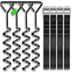 Ground Anchor Trampoline Ground Anchor Screw In Extra Safe Anchor Kit Premium…