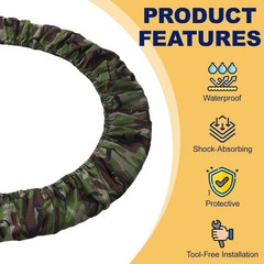 Trampolines Spring Cover 6 Holes Trampolines Replacement Cover 36″ & Camouflage