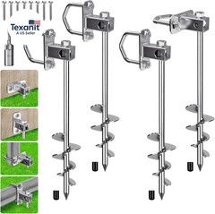 2/4 Pack 18″ 30″ Ground Anchors Screw in Mobile Home Anchors Kits 2.8″ Wide Tape