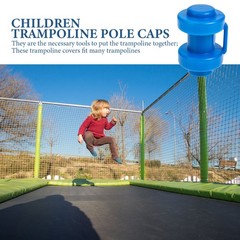 10Pcs Durable PP Trampoline Pole Caps Blue Replaceable Safety Net Ends