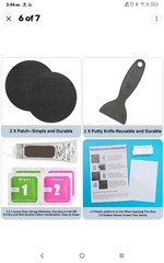 Trampoline Repair Kit 4 Inch Circle Patch Mat Hole Tear Fix Easy DIY W/Glue