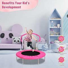 Lyromix Kids Trampoline 36 Inch Indoor with Handle Toddler