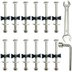 Trampoline Screws 3.15 Inch 12 PCS Anti-Loose Bolts & Nuts – Replacement Parts
