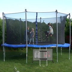 Trampoline Ladder, 2 Steps with Wide Steps, Trampoline Storage Bag, Universal…