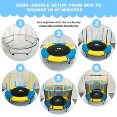 Py Super Mode 55 Trampoline For Kids Enclosure Toddler Trampoline Adjustable