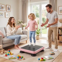 24” x 20” Kids Rebounder Bouncing Board w/ Elastic Rope, Non-Slip Base & Feet