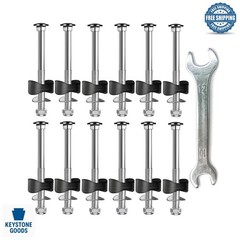 12PCS Long Stainless Steel Trampoline Replacement Screws & Nuts Kit