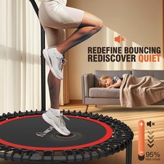 Ancheer Rebounder Trampoline 40/48 Bungee Rebounder 4-Level Adjustable Handle