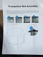 12 FT Trampoline Replacement Safety Enclosure Net Only for 6 Straight Poles