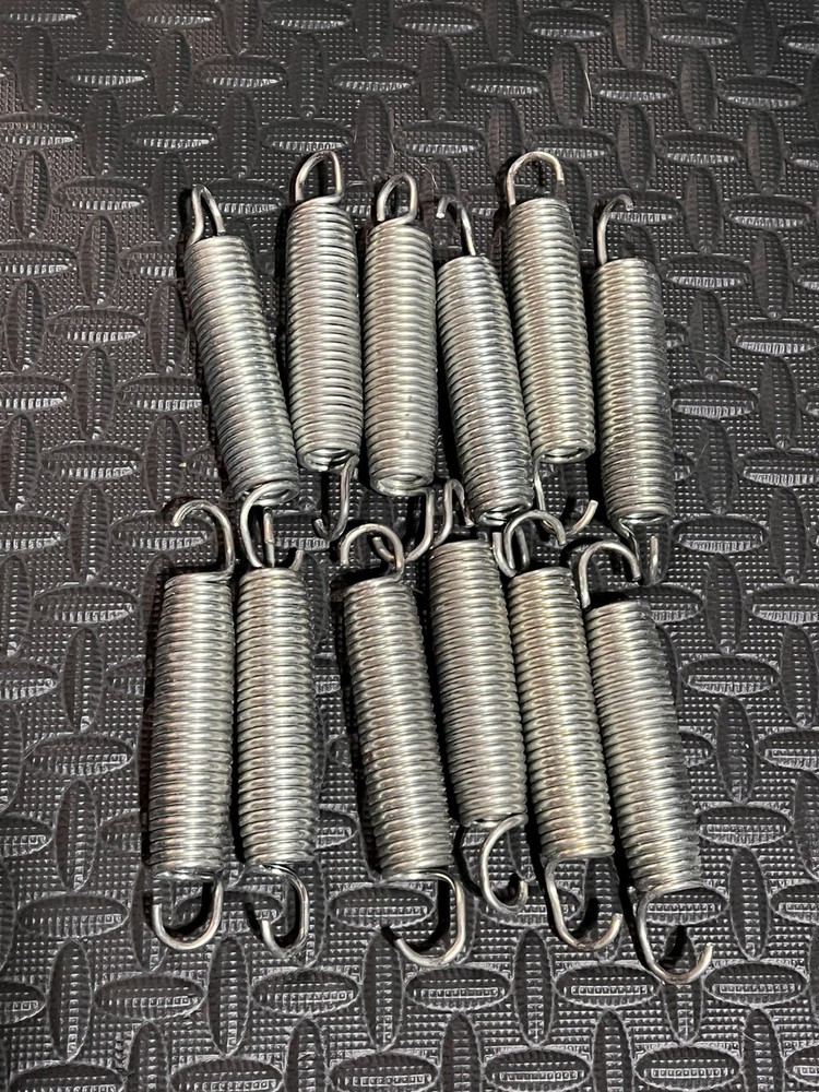 Lot of 12 Trampoline Springs 5.5 inch Heavy Duty Steel Replacement part preowned