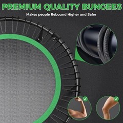 40″/48″ Bungee Rebounder Trampoline for Adults – Indoor/Outdoor Fitness, 450/550