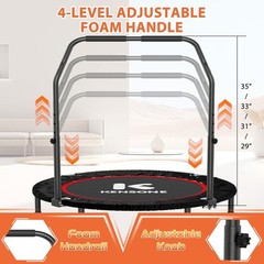 40″ Mini Flodable Spring Rebounder Trampoline for Adults, Small Exercise