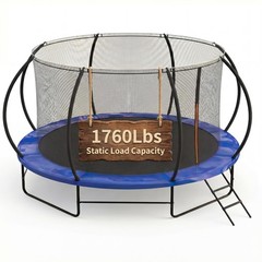 600-1760LBS Weight Capacity Outdoor Recreational for Kids Adult Trampoline 14FT