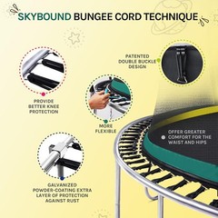 Trampoline 8 FT Springfree Bungee Cords Enclosure Kids Adults SkyBound Small