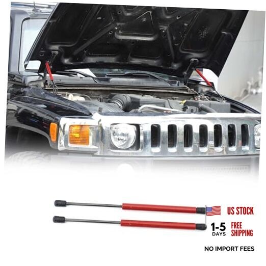 Front Hood Lift Supports Gas Springs Shocks Struts for 2006-2010 Hummer Red