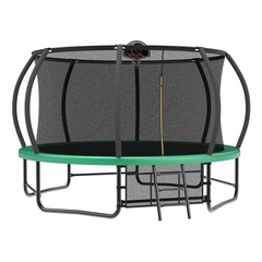 14ft Recreational Trampolines with Ladder ASTM Approval Adults Kids Trampoline