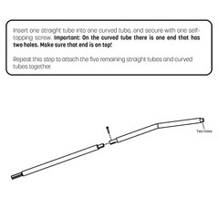 Trampoline Enclosure Pole Set Galvanized Steel Single Pole Replacement Parts 42