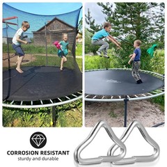 20pcs Stainless Steel Triangle Buckle V-Rings – Durable Trampoline Parts & DIY G