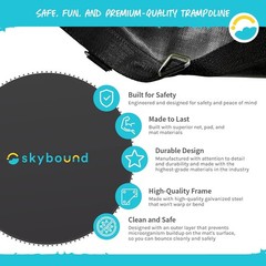 Skybound Replacement Trampoline Mat, Fits 15Ft Frames W/Spring Tool and Durable