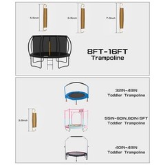 3.5″, 5.5″, 6.5″, 7″ Trampoline Springs with Free T-Hooks, 7.0inch 20