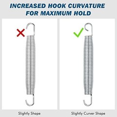 80-Pack Trampoline Springs – Stainless Steel Replacement Set