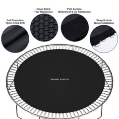 Replacement Trampoline Mat Round Pad Jumping Mat For 12/14/15ft Trampoline US