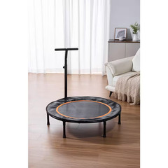 40 In. Fitness Trampoline with T-Shaped Handlebar-Compact, Stable, and Built for