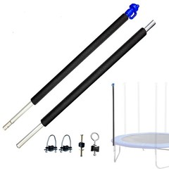 1 Lower, 1 Upper Trampoline Replacement Poles, Fit for 10′-16′ Trampoline Frame,