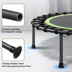 42/45 Rebounder Trampoline for Adults, Silent Mini Trampoline Indoor Exercise Fi