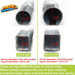Trampoline Poles Replacement for Skywalker or Jumpzylla,Galvanized Trampoline En