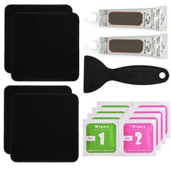 Trampoline Repair Kit – 4″x4″ Square Patches for Mat Tears & Holes, Easy Fix