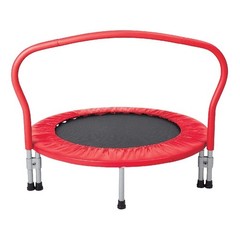 3ft Mini Folding Trampoline Safe Indoor Outdoor Kids Exercise Fun Activity Red