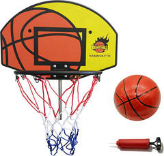 Trampoline Basketball Hoop with Adjustable Mount, Mini Ball & Pump Included