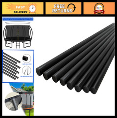 Universal Trampoline Fiberglass Rods Replacement for Net Enclosure, 9.5mm, 12/14
