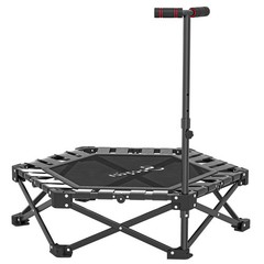 Soozier 40″ Foldable Mini Trampoline with Adjustable Foam Handle