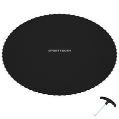 Replacement Trampoline Mat Fits 12ft 14ft 15ft Frame 72 88 96 Rings +Spring Tool