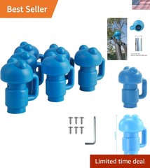 Essential 6-Pack Blue Pole Caps for 1.26in Trampolines – Secure Your Nets Today
