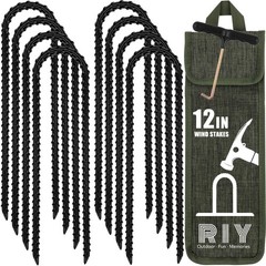 Trampoline Stakes Anchors High Wind Heavy Duty Tent Stakes 12 Inch Ground Anc…