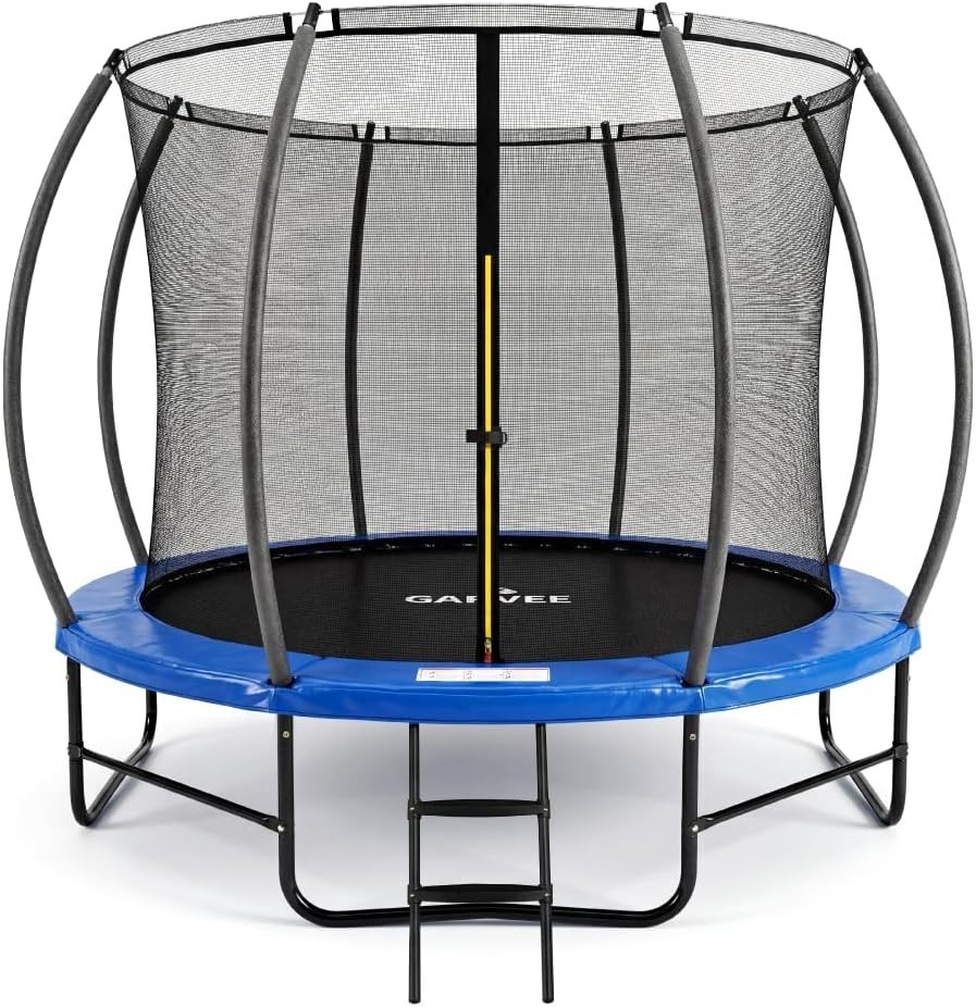 10/12/14 FT Outdoor Trampoline 600LBS/1760LBS W/ Net and Ladder Trampoline
