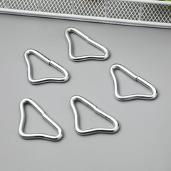20pcs Stainless Steel Triangle Buckle V-Rings – Durable Trampoline Parts & DIY G