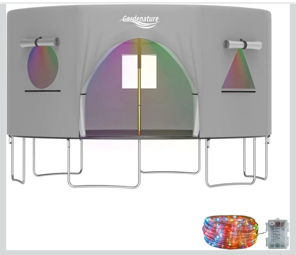 Tent For Trampoline Sun Protection Trampoline Sunshade Cover Foldable