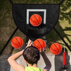 Trampoline Basketball Hoop Children Soft Basketball Hoop Attachment With Ball