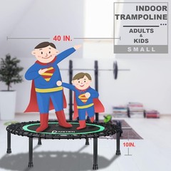 450 lbs Mini Trampoline for Adults, Indoor Small Rebounder Exercise Trampoline