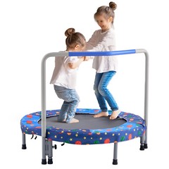 36″ Trampoline for Kids Foldable Mini Toddler Trampoline Indoor Outdoor