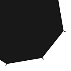 Trampoline Shade Cover, Black Easy to Install for 8 Poles Tearproof Trampolin…