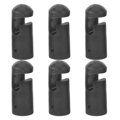 6Pcs Durable Reusable Plastic Trampoline Pole Covers Black for Trampoline Use