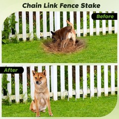 Homwin 12 inches Tent Stakes Heavy Duty 34-Pack, 5/16″ Diameter J Hook Fence …